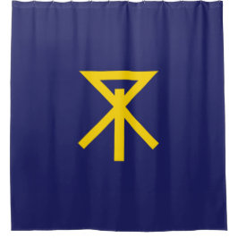 Flagge von Osaka (Japan) Duschvorhang