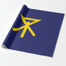 Flagge von Osaka (Japan) Geschenkpapier