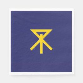 Flagge von Osaka (Japan) Serviette