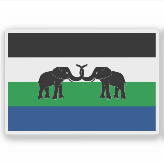 Flagge von Ostcaprivi, Republik Südafrika Aufkleber (Vorderseite)