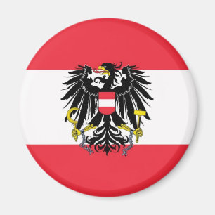 Flagge von Österreich - Flagge Österreichs Magnet