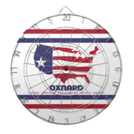 Flagge von Oxnard (Kalifornien) Dartscheibe
