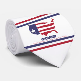 Flagge von Oxnard (Kalifornien) Krawatte