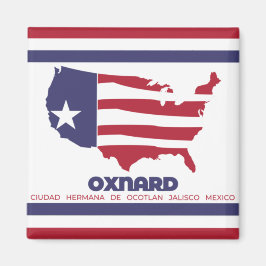 Flagge von Oxnard (Kalifornien) Magnet