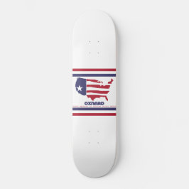 Flagge von Oxnard (Kalifornien) Skateboard