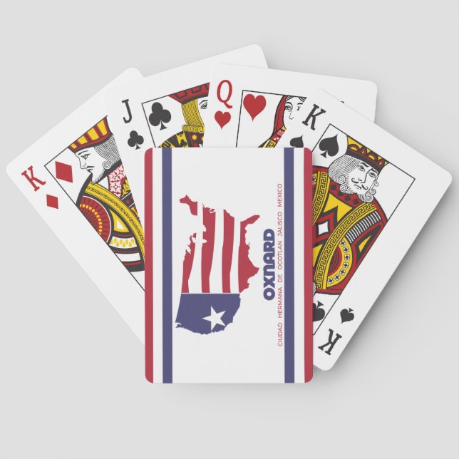 Flagge von Oxnard (Kalifornien) Spielkarten (Rückseite)