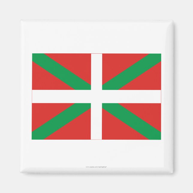Flagge von País Vasco (Euskadi) Magnet (Vorne)