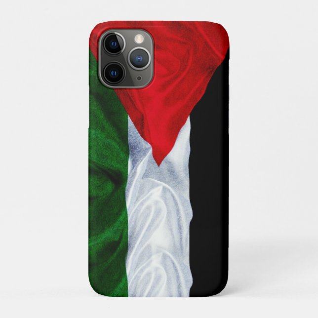 Flagge von Palästina Realistisch Case-Mate iPhone Hülle (Rückseite)