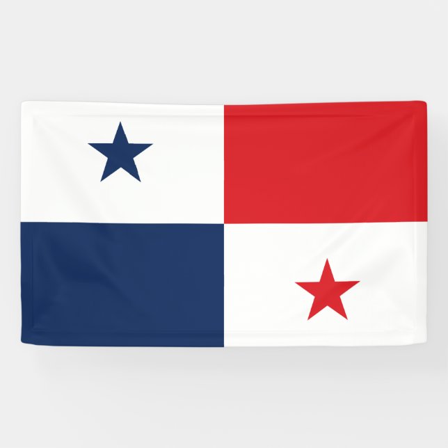 Flagge von Panama Banner (Horizontal)
