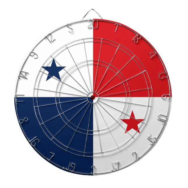 Flagge von Panama Dartscheibe (vorne)