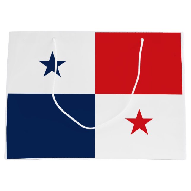 Flagge von Panama Große Geschenktüte (Vorderseite)