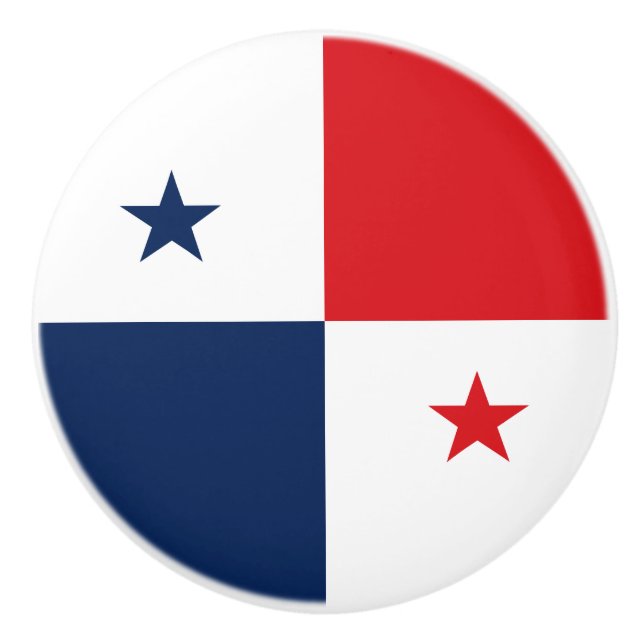 Flagge von Panama Keramikknauf (Vorderseite)