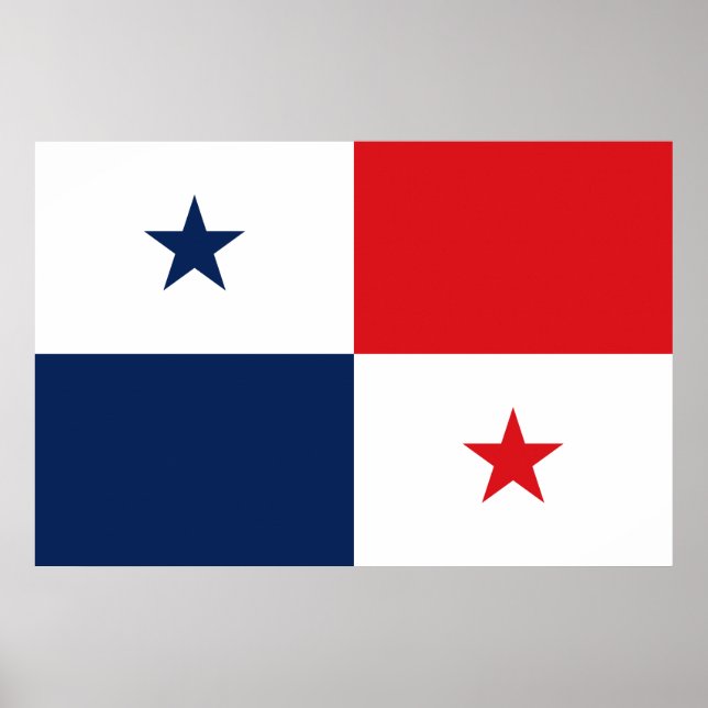 Flagge von Panama Poster (Vorne)
