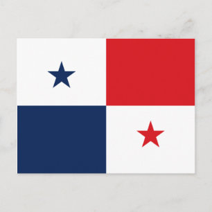 Flagge von Panama Postkarte