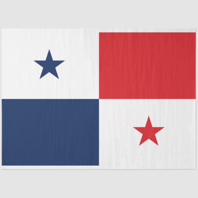Flagge von Panama Seidenpapier (Vorderseite)