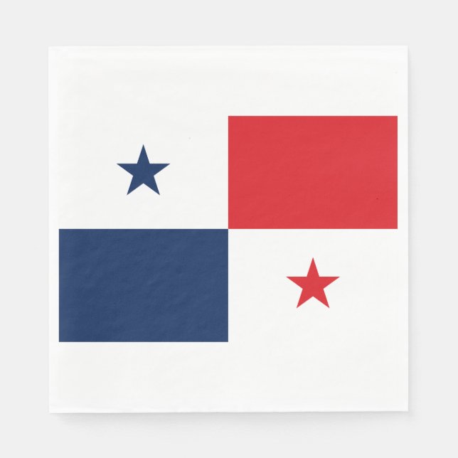 Flagge von Panama Serviette (Vorderseite)