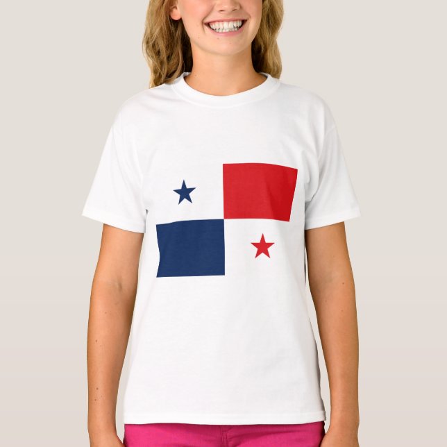 Flagge von Panama T-Shirt (Vorderseite)