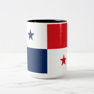 Flagge von Panama Zweifarbige Tasse
