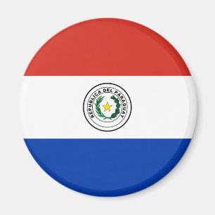 Flagge von Paraguay- - Banderade Paraguay Magnet