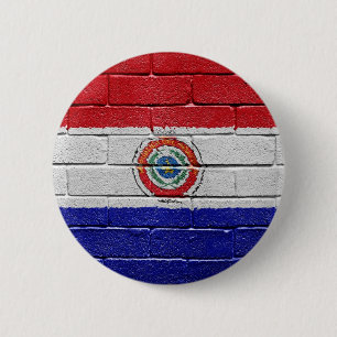 Flagge von Paraguay Button