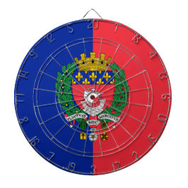 Flagge von Paris (Frankreich) Dartscheibe