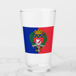 Flagge von Paris (Frankreich) Glas