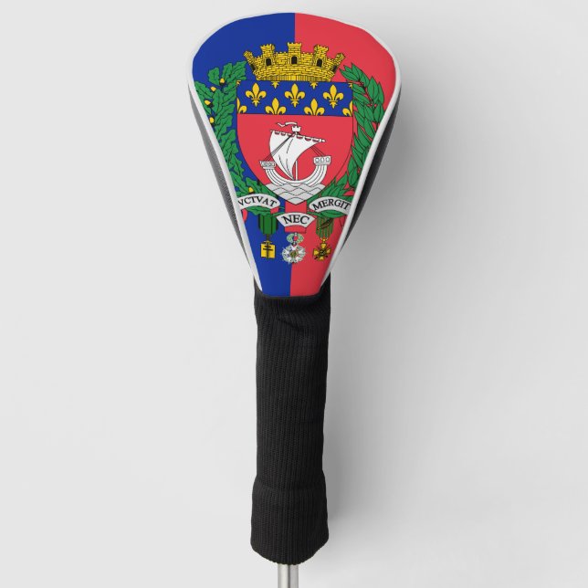 Flagge von Paris, Frankreich Golf Headcover (Vorderseite)