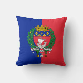 Flagge von Paris (Frankreich) Kissen