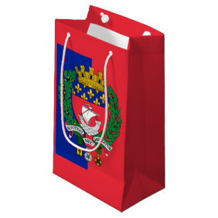 Flagge von Paris, Frankreich - kleine Geschenktasc Geschenktüte
