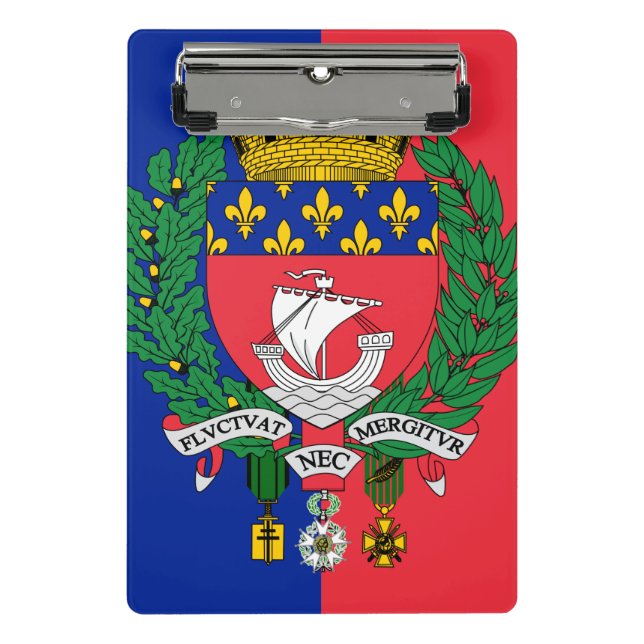 Flagge von Paris, Frankreich Mini Klemmbrett (Vorderseite)