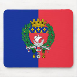 Flagge von Paris (Frankreich) Mousepad