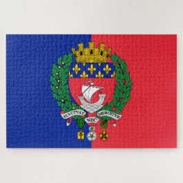 Flagge von Paris (Frankreich) Puzzle