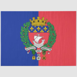 Flagge von Paris (Frankreich) Seidenpapier