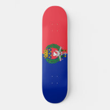 Flagge von Paris (Frankreich) Skateboard