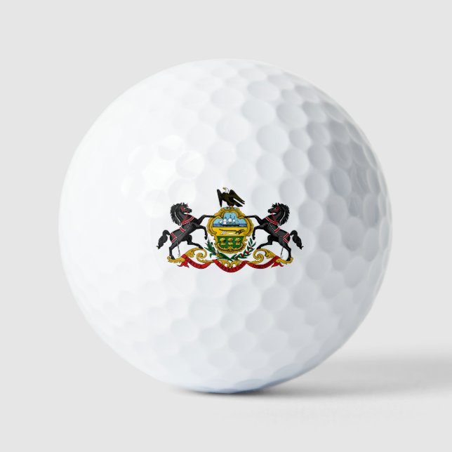 Flagge von Pennsylvania Golfball (Vorderseite)