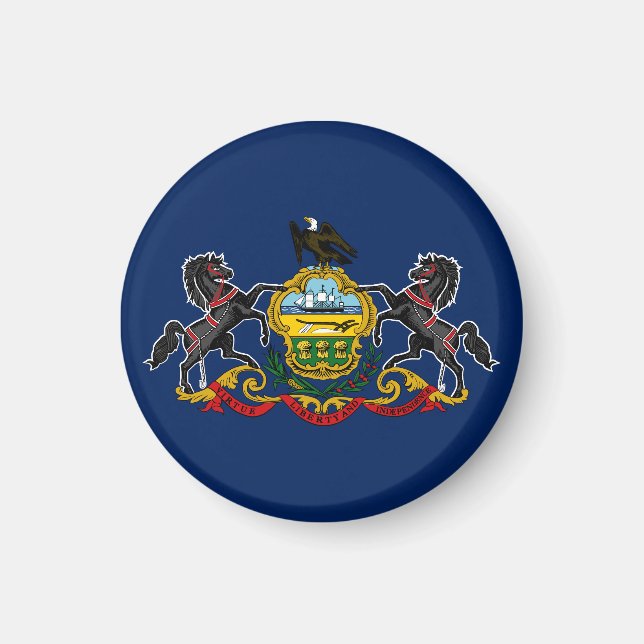 Flagge von Pennsylvania Magnet (Vorne)