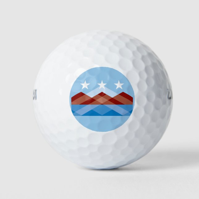 Flagge von Peoria, Arizona Golfball (Vorderseite)