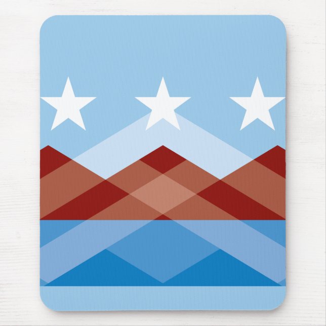 Flagge von Peoria, Arizona Mousepad (Vorne)