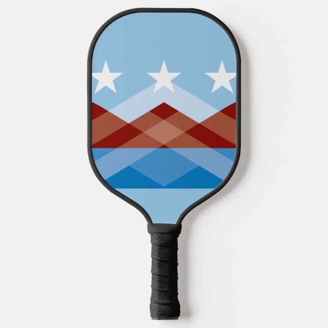 Flagge von Peoria, Arizona Pickleball Schläger (Vorderseite)