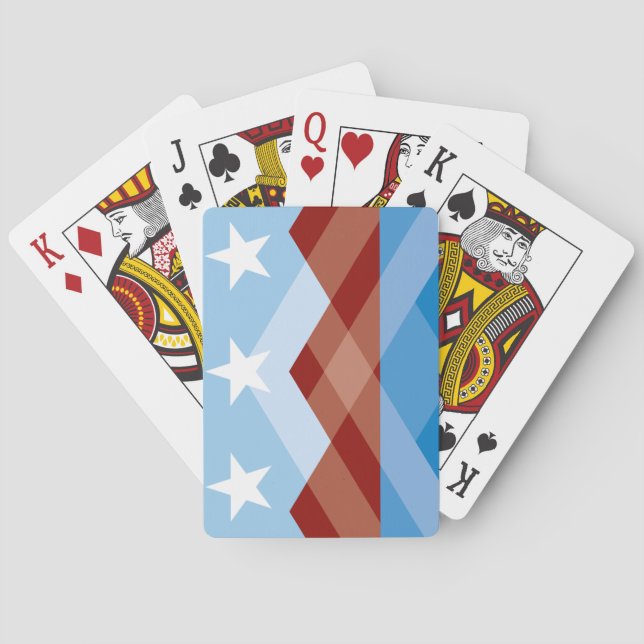 Flagge von Peoria, Arizona Spielkarten (Rückseite)