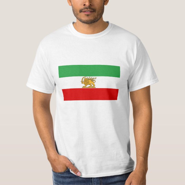 Flagge von Persien/der Iran (1964-1980) - T-Shirt (Vorderseite)