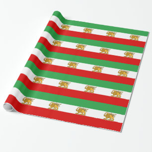 Flagge von Persien/von Iran (1964-1980) Geschenkpapier