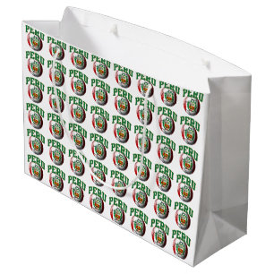 Flagge von Peru-Fußball Große Geschenktüte