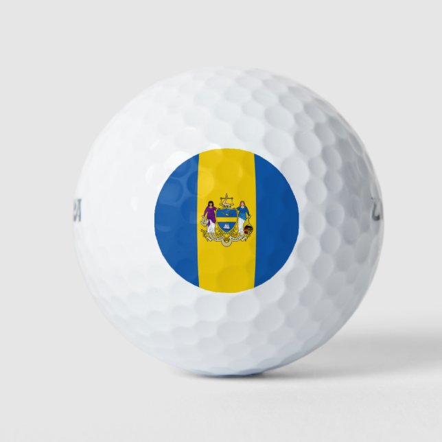 Flagge von Philadelphia, Pennsylvania Golf Balls Golfball (Vorderseite)