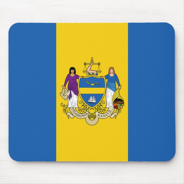 Flagge von Philadelphia, Pennsylvania Mousepad (Vorne)