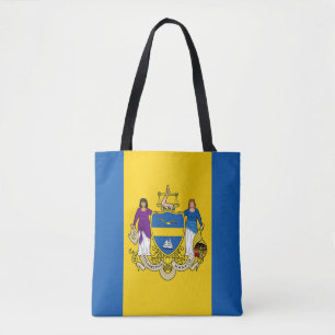 Flagge von Philadelphia, Pennsylvania Tote Bag