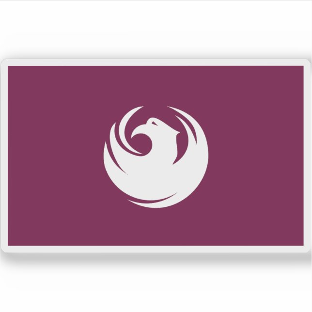Flagge von Phoenix, Arizona Aufkleber (Vorderseite)