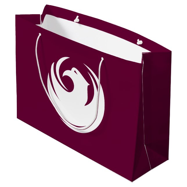 Flagge von Phoenix, Arizona Große Geschenktüte (Rückseite Schrägansicht)