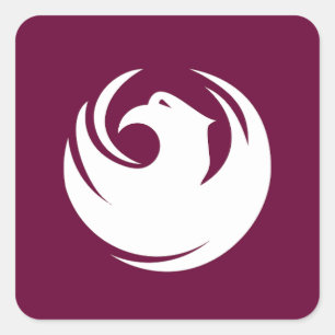 Flagge von Phoenix, Arizona Quadratischer Aufkleber