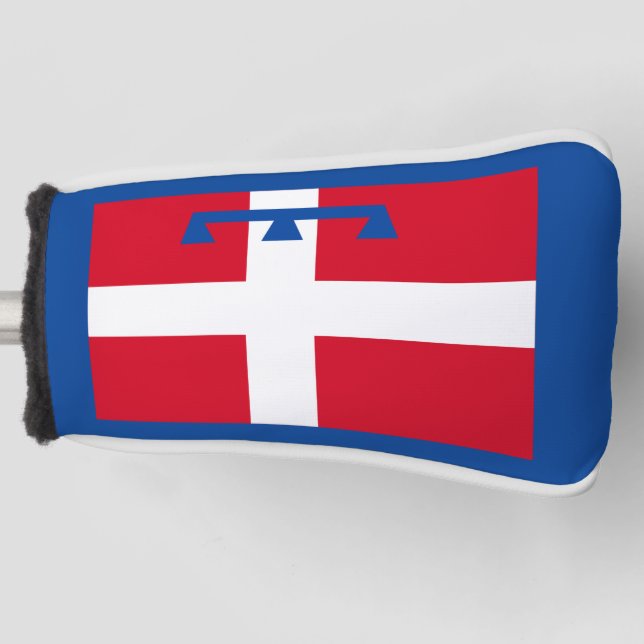 Flagge von Piemont (Italien) Golf Headcover (Vorderseite)